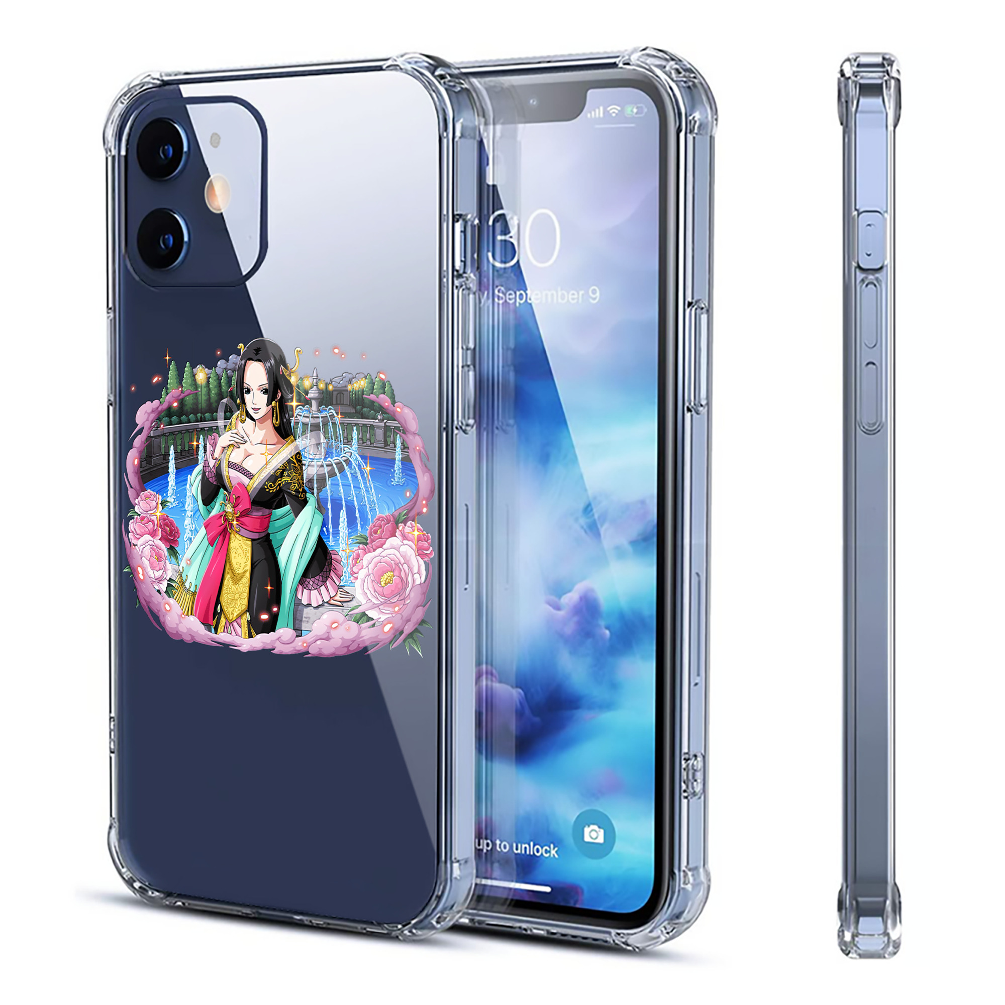 （画像用） ワンピース ボア・ハンコック ONE PIECE Boa·Hancock 【iPhone 12シリーズ対応】透明スマホケース（クリアソフトケース）